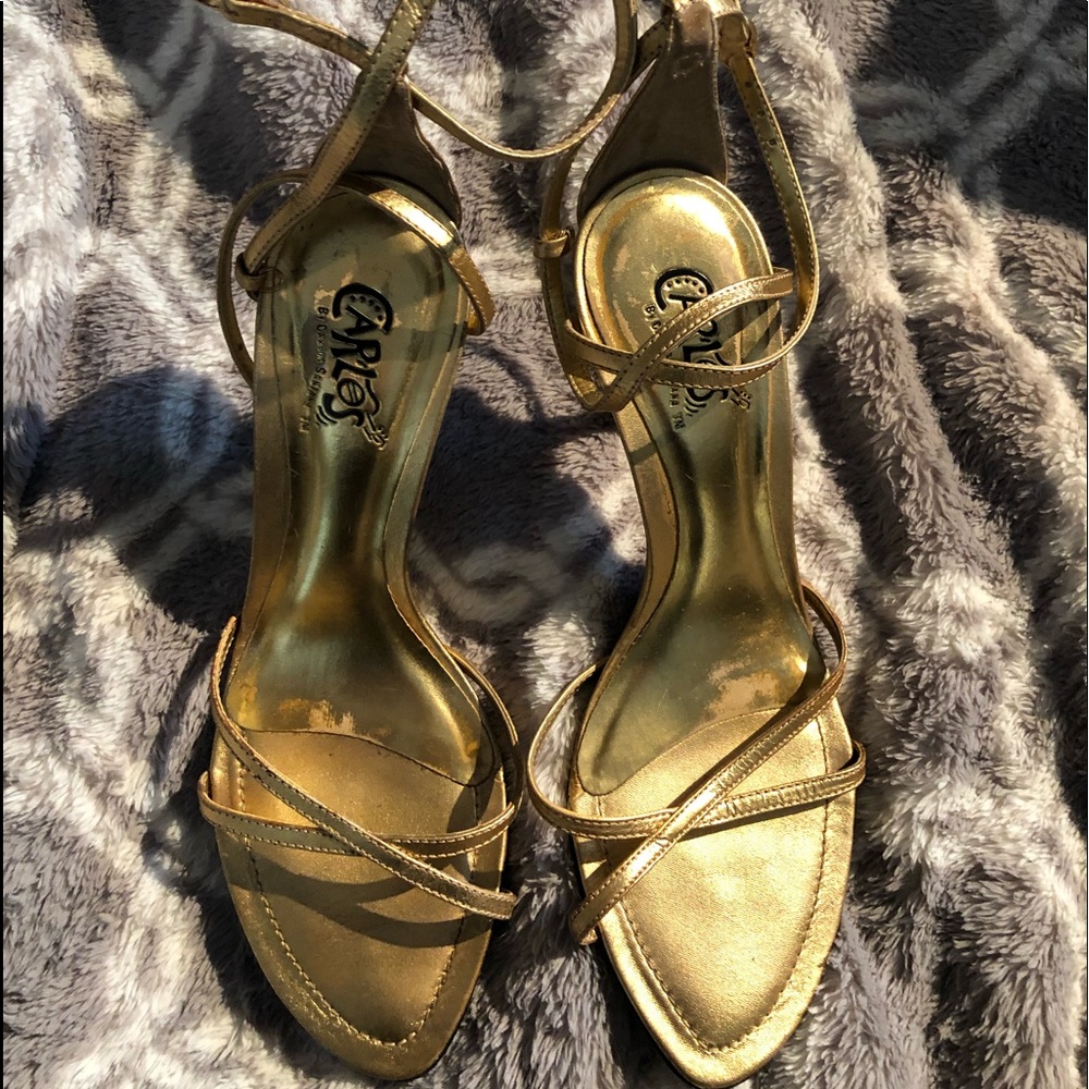 Carlos Santana Gold Heels